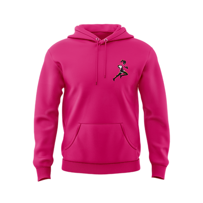 Pink ScrumChic Casual Embroided Hoodie