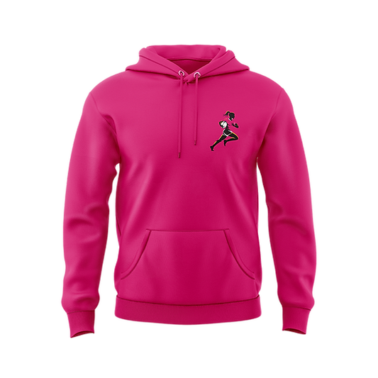 Pink ScrumChic Casual Embroided Hoodie