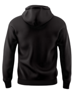 Black ScrumChic Casual Embroided Hoodie